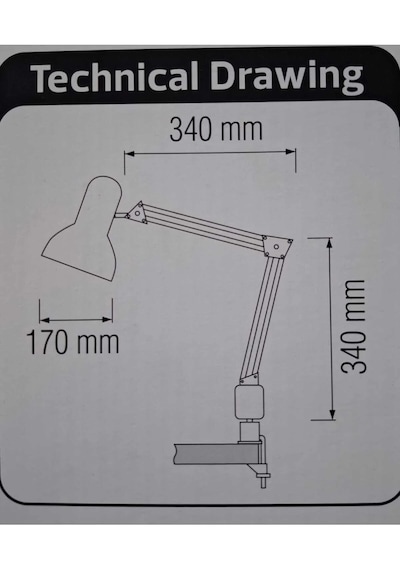 Ceritoğlu Kıskaçlı Masa Lambası - Sıkıştırmalı-akrobat 320-1 Kırmızı