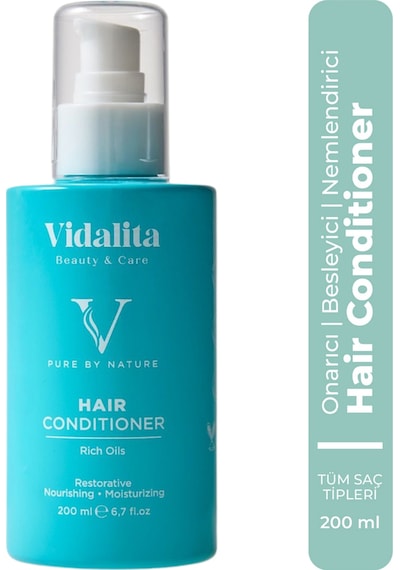 Vidalita Beauty & Care Rich Oils Argan Jojoba & Keratin Saç Bakım Kremi 200 ML