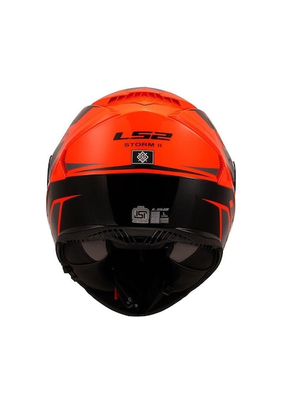 Ls2 Storm 2 Fist Full Face Motosiklet Kaskı 66906 Turuncu Siyah