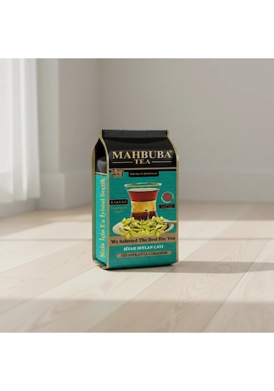 Mahbuba Kakule Cardamom Aromalı İthal Seylan Sri Lanka Ceylon Kaçak Siyah Yaprak Çayı 200 Gr