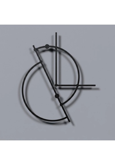 Buren Metal Tablo Siyah