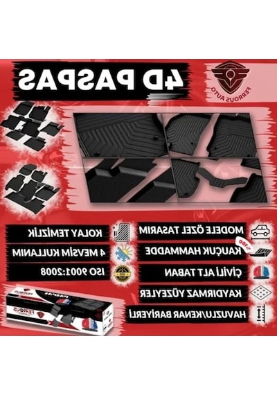 Rampalı 3d Bagaj Havuzu Ve 4d Paspas Seti, 2010-2015 Açık Bej