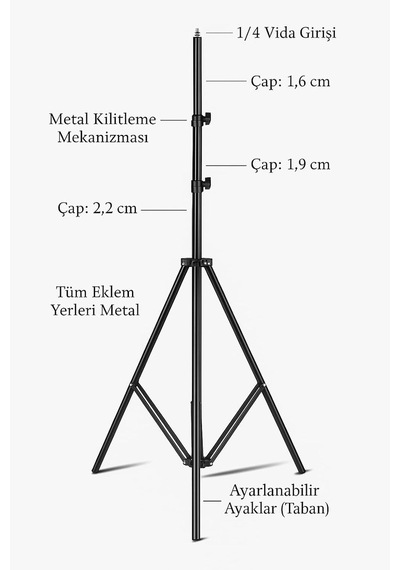 Smayling 2.1m Ayarlanabilir Tripod Telefon Standı 360 Dönebilen Başlık, Üstten Çekim & Dikey/yatay Kullanım, Katlanabilir Tasarım, Telefon Tutucu D Smayling 2.1m Ayarlanabilir Tripod Telefon Standı 360 Dönebilen Başlık, Üstten Çekim & Dikey/yatay Kullanım, Katlanabilir Tasarım, Telefon Tutucu D