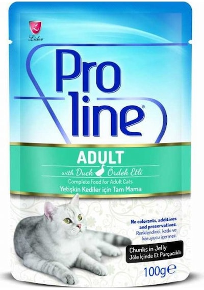 Proline Ördek Etli Pouch Yetişkin Kedi Yaş Maması 100 G