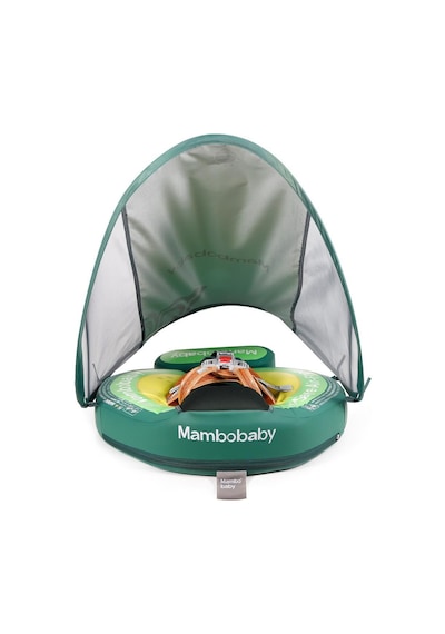 Mambobaby Yüzme Simidi - Avokado, Emniyetli, Gölgelikli Ve Ayak Destekli