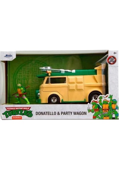 1:24 Tmnt Party Wagon Ve Donatello Figürü