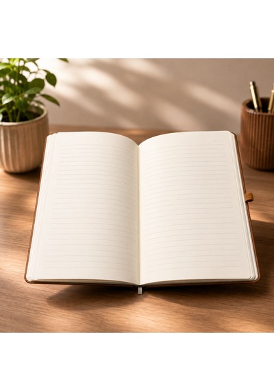Şık Tasarım Lastikli Ajanda/defter - 4 Farklı Renk Seçeneği Kahverengi