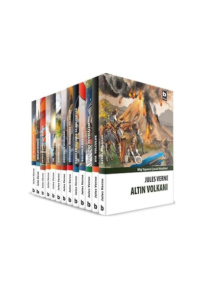 Jules Verne Seti - 13 Kitap Takım - Jules Verne - Bilgi Yayınevi