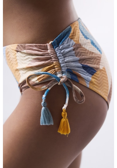 Penti Misty Etnik Desen Boncuklu Yüksek Bel Bikini Altı Çok Renkli