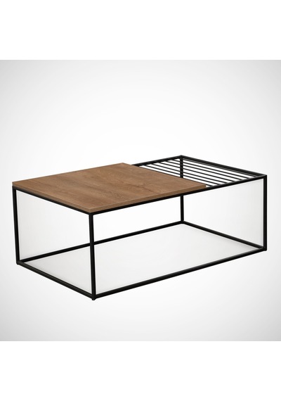 Zinus Orta Sehpa Metal & Orta Masa Kafkas Meşe / Metal Ayaklı