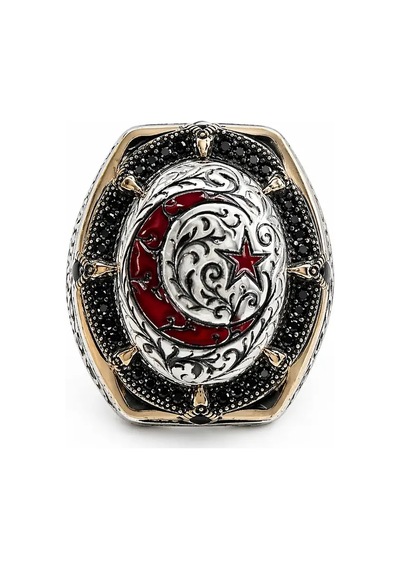 Nur Silver Hilal-i Asalet Gümüş Yüzük - Nur-yz83524
