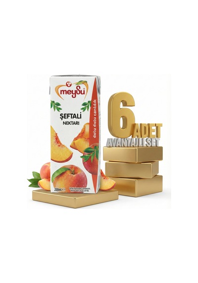 Meysu Nektar Şeftali 6x200 Ml