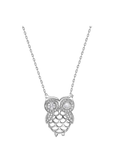 Glorria Gümüş Baykuş Kolye (381944601)
