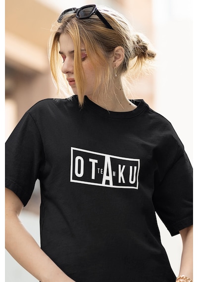 Anime Otaku Team Tişört Siyah