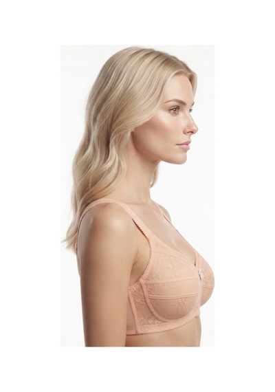 Cottonill Bra -rosina Ten Büyük Beden Dantelli Balensiz Minimizer Ayarlanabilir Askılı Kadın Sütyen