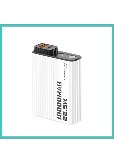 Ny Joy Konfulon A40q 10.000 Mah Pd 20w Mini Powerbank - Siyah-beyaz Nyjoybz