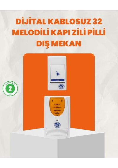 Ilkeshop Kablosuz Kapı Zili Ev Ve Ofis İçin Konforlu Çözüm