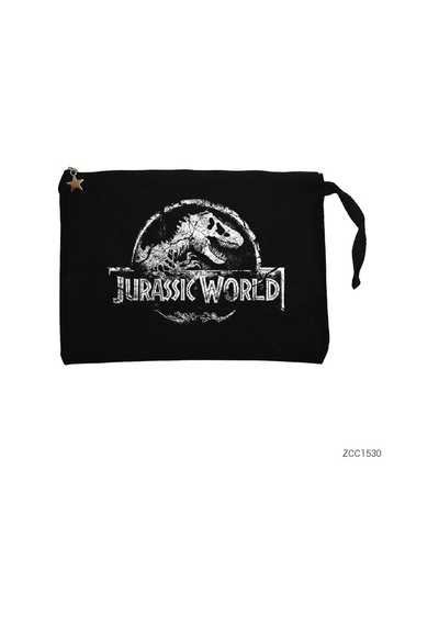 Zepplin Giyim Jurassic Park Older Siyah Clutch Astarlı Cüzdan / El Çantası