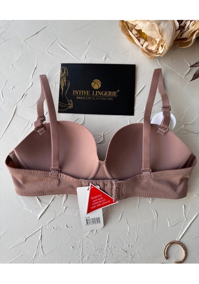 Violet Dikişsiz Lazer Kesim Double Push-up Balensiz İz Belli Etme Gül Kurusu