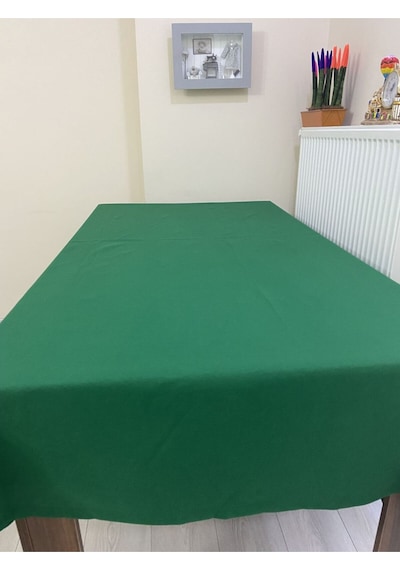 Koyu Yeşil Masa Örtüsü , Yılbaşı Runner , 4 Yeşil Supla Seti , 4 Peçete
