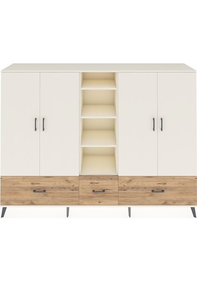 Hyperion Dolap 12 Raflı 3 Çekmeceli 4 Kapaklı 220x44x163 Aytaşı-a Aytaşı-aytaşı/çam Hyperion Dolap 12 Raflı 3 Çekmeceli 4 Kapaklı 220x44x163 Aytaşı-a Aytaşı-aytaşı/çam