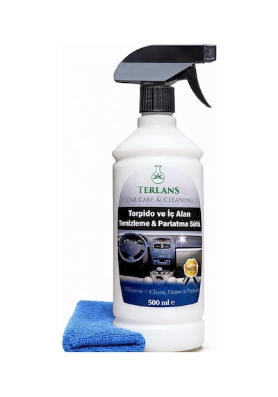 Parfümlü İç Alan Torpido Temizleme Ve Parlatma Sütü 500 Ml + Mikrofiber Bez Standart