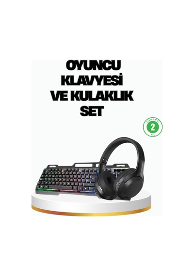 Hn01 Kulaklık + Pg8018 Oyuncu Klavyesi Set