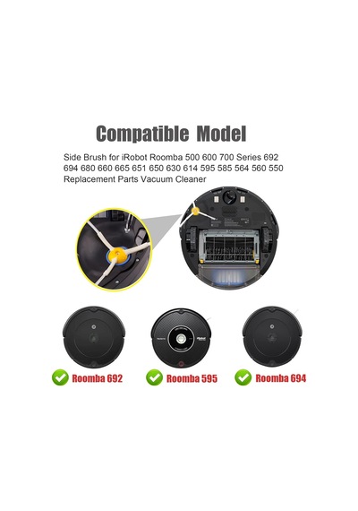 İrobot Roomba 600 Serisi Uyumlu Yan Fırça 2 Adet