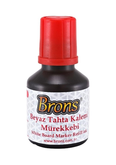 Brons Tahta Kalemi Mürekkebi Kırmızı 30Cc - Br-352