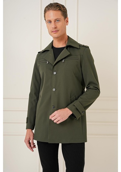 Efor Ka 086 Slim Fit Haki Spor Kaban Haki