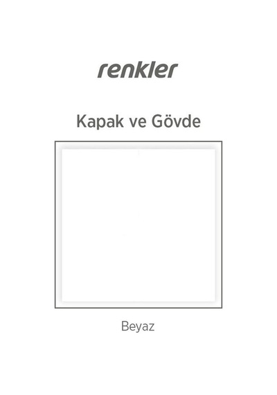 Easy 2 Kapaklı Gardrop Çok Amaçlı Dolap Beyaz