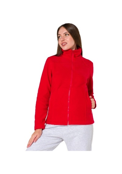 Şensel, Kadın Polar Mont, Kırmızı -99E302- Cepli, Outdoor