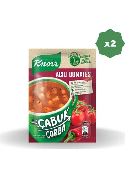 Knorr Çabuk Çorba Acılı Domates - 2 Adet