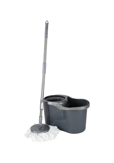 Simplify Kendinden Sıkma Paspas Ve Kova Seti, 16 Litre, Gri Çok Renkli