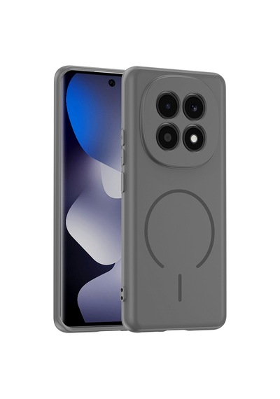 Maks Technology Redmi Note 15 4g Kılıf M-safe Şarj Özellikli Mkst Meta Kapak - Titanyum-gri Titanyum Gri