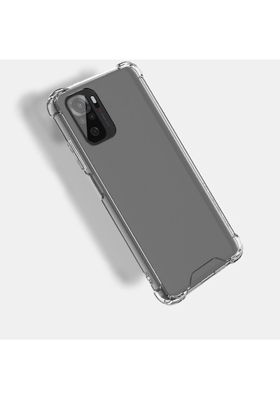 Redmi Note 10s Kılıf Nitro Anti Shock Silikon - Renksiz Renksiz Renksiz