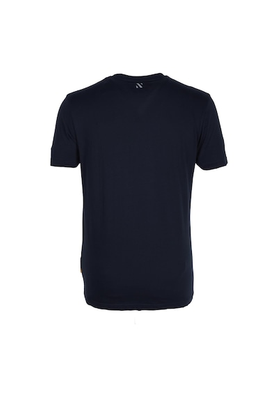 Erkek Lacivert Slim Fit Bisiklet Yaka Baskılı %100 Pamuk Nokta Desenli Jeans 1932-lacivert Lacivert