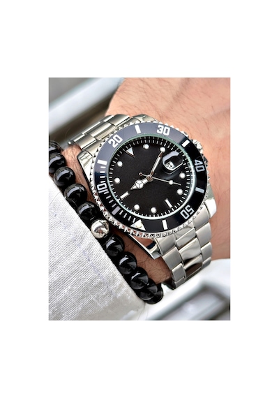 Lüks Exclusive Özel Seri Damat Çeyiz Dikey Cüzdan Kemer Kartlık Ve Metal Spor Saat Çeyiz Kutulu Seti Lacivert