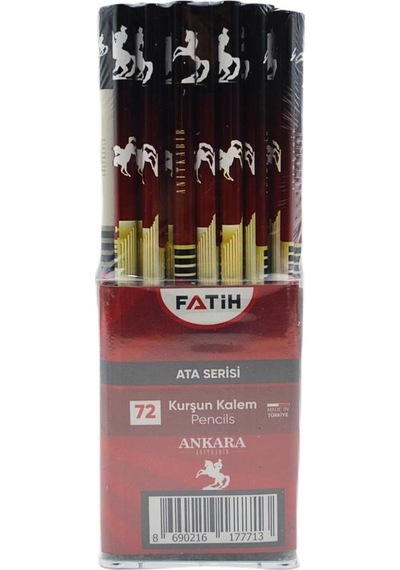 Fatih Kurşun Kalem Atatürk Serisi - 72'li Paket Çok Renkli