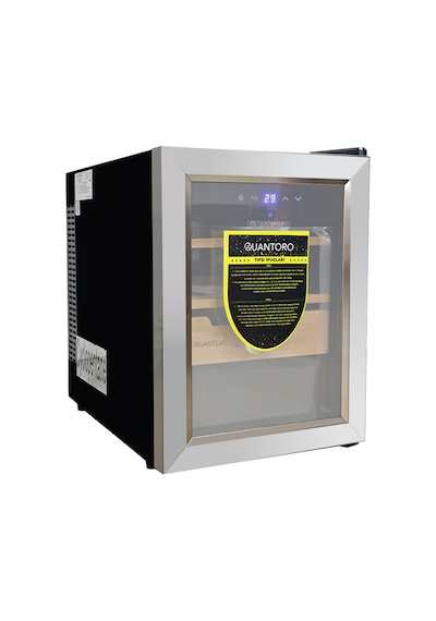 Quantoro Qcc-52-b Elektronik Nemlendirme & Soğutmalı Gümüş Puro Dolabı - Qtr-002