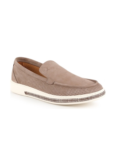 Erkek Casual Ayakkabı Hakiki Nubuk Deri Delikli Perfore Desenli Hafif Eva Taban Slip-on Sneaker Lbr H1098 Vizon Erkek Casual Ayakkabı Hakiki Nubuk Deri Delikli Perfore Desenli Hafif Eva Taban Slip-on Sneaker Lbr H1098 Vizon