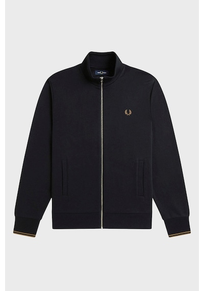 Fred Perry J1327 Zip Through Erkek Ceket Siyah