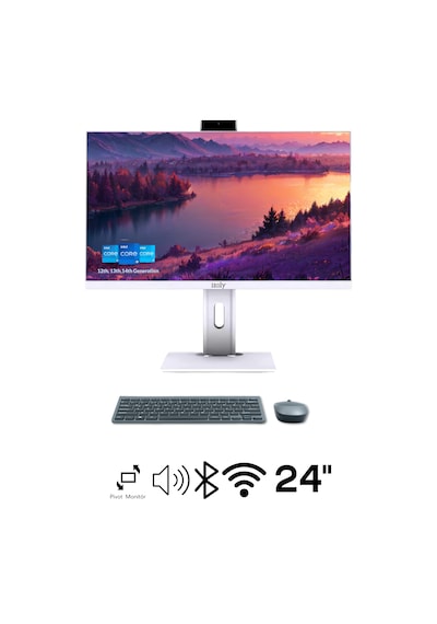 Izoly H501 i5-12400 16 GB 256 GB M.2 NVME SSD 24" FHD Pivot AIO Masaüstü Bilgisayar