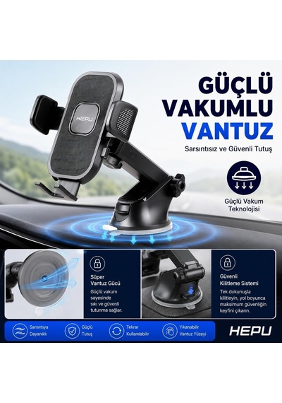 Hp-a01 Araç Içi Uzayan Ayarlanabilir Telefon Tutucu Cam Ve Torpido Için Diğer