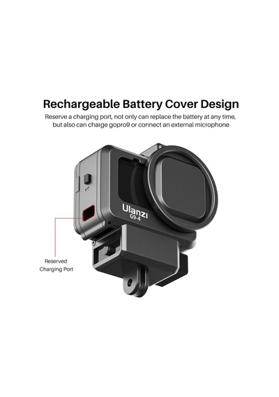 Ulanzi G9-4 Gopro Hero 9 Vlog  Case Plastik Çerçeve
