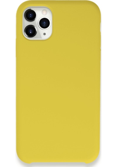 Apple iPhone Uyumlu 11 Pro Max - Kılıf Lansman Legant Silikon - Sarı