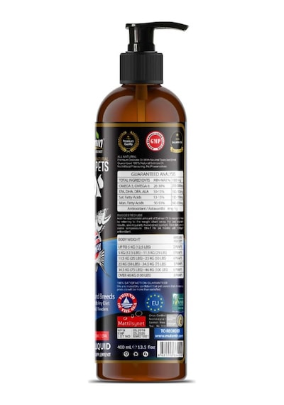 Mutamin Organics Norveç Somon Balık Yağı 400 ML Mutamin Organics Norveç Somon Balık Yağı 400 ML