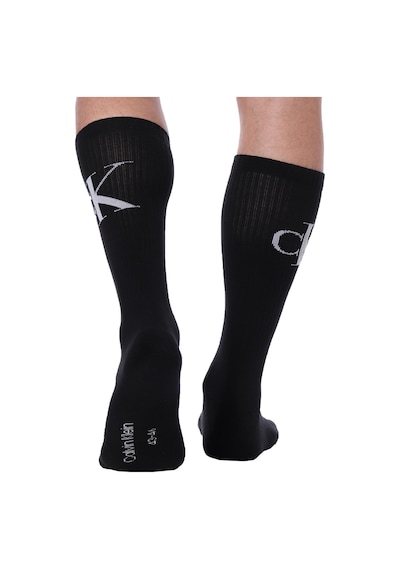 Calvin Klein Jeans Organik Cotton 2 Pack Sock Black Pamuklu Bilek Çorap 2 Li Pkt Siyah