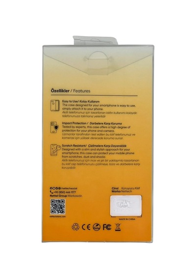 Nettech Apple iPhone 16 Uyumlu Nt-n080 Arka Koruma Kılıf - Siyah -