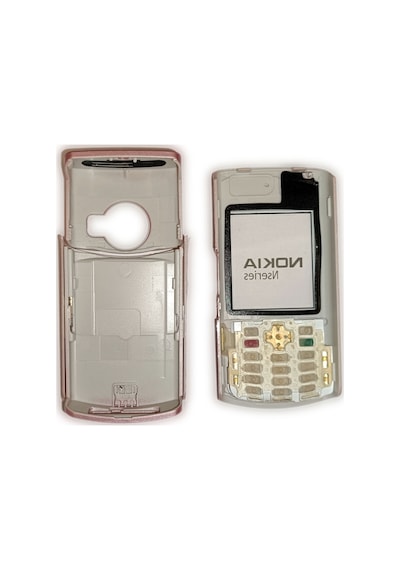 Nokia N72 Kapak Nokia N72 Uyumlu Pembe Kapak Ön Kapak Arka Kapak